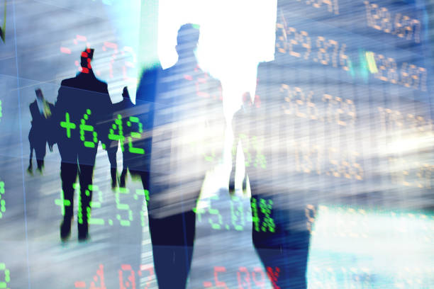 Nigerian commodity trading floor with people trading agricultural products